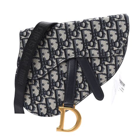 dior saddle bag blue dior oblique jacquard women